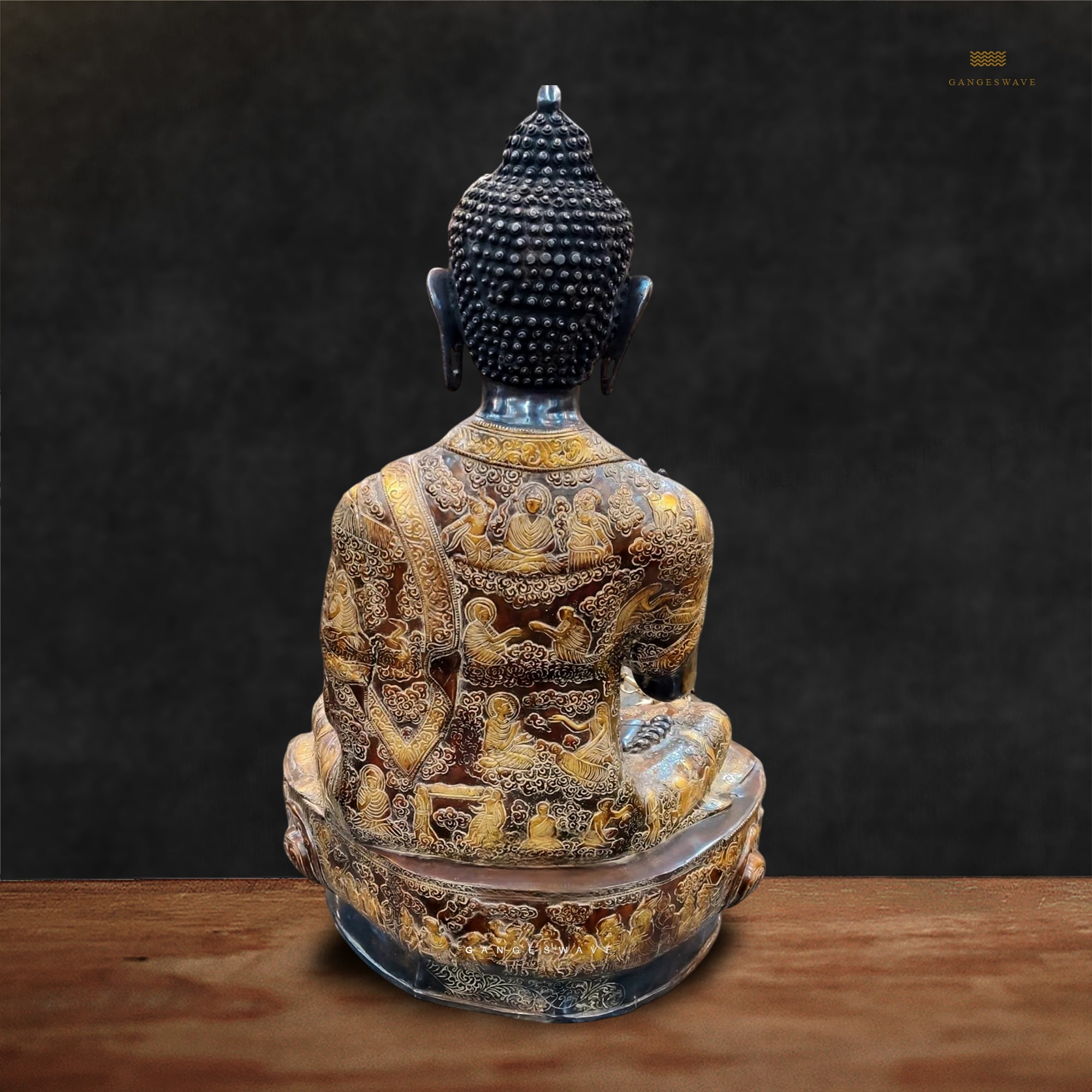 33 inches Buddha Meditative Brass Statue - Image 5