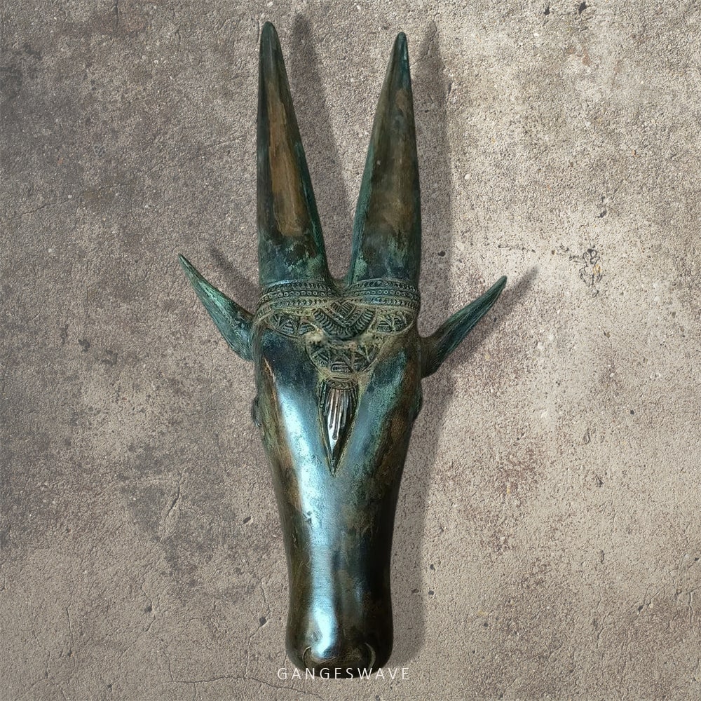 Nandi Head Brass Wall Ascent