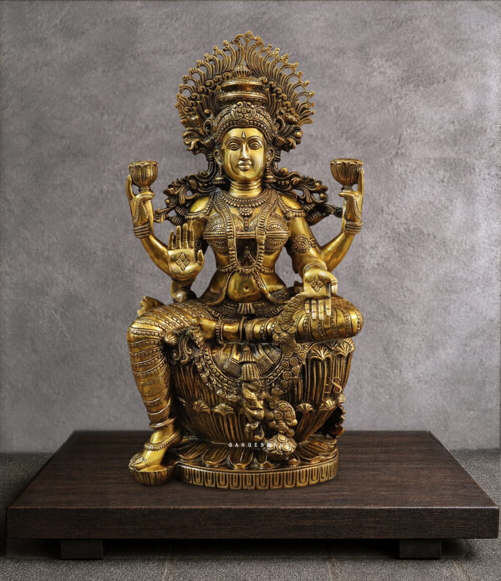 Maha Lakshmi Superfine Brass Statue - 24.5 inches