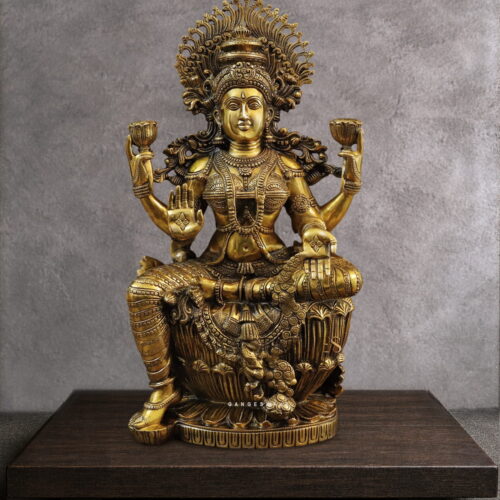 Maha Lakshmi Superfine Brass Statue - 24.5 inches
