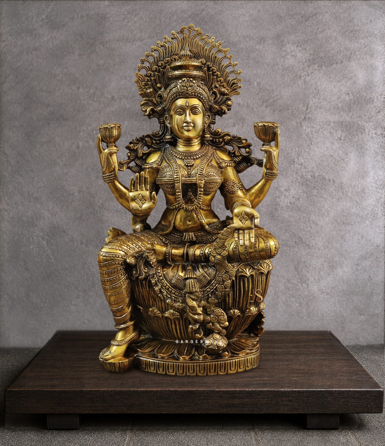 Maha Lakshmi Superfine Brass Statue - 24.5 inches