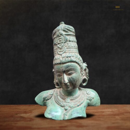 Antique Green finish Parvati Brass Decor