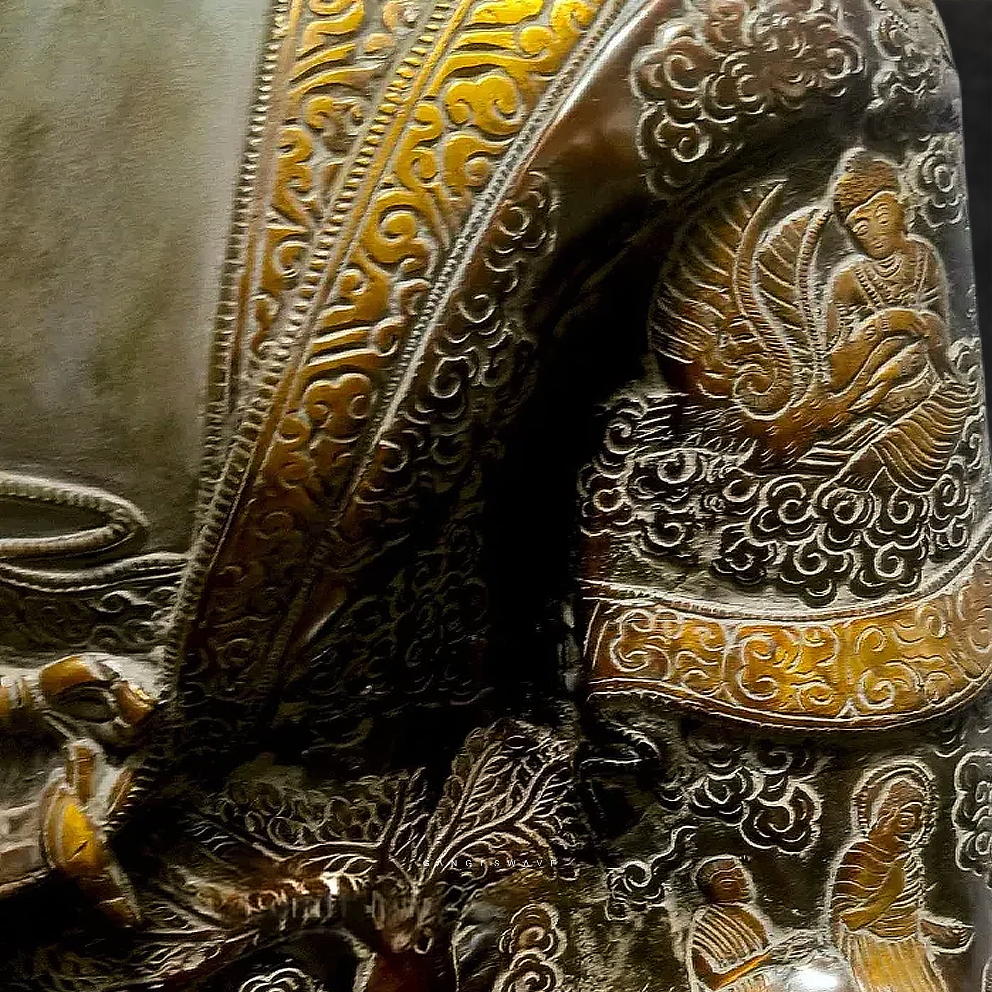 33 inches Buddha Meditative Brass Statue - Image 4