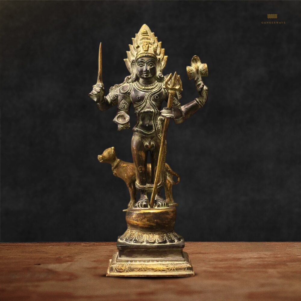 Kaal Vairabh Statue Vintage Finish