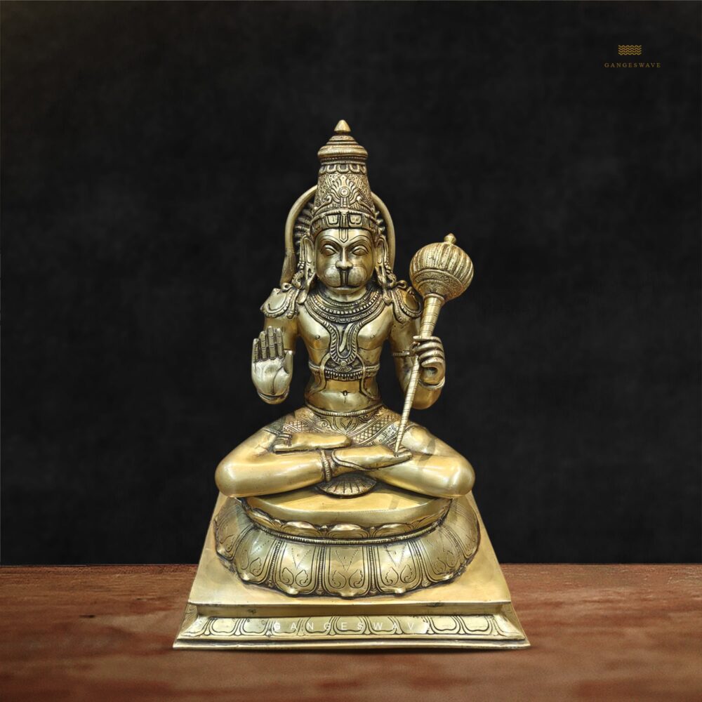 Ashirwad Hanuman Ji Brass Murti - 18 inches