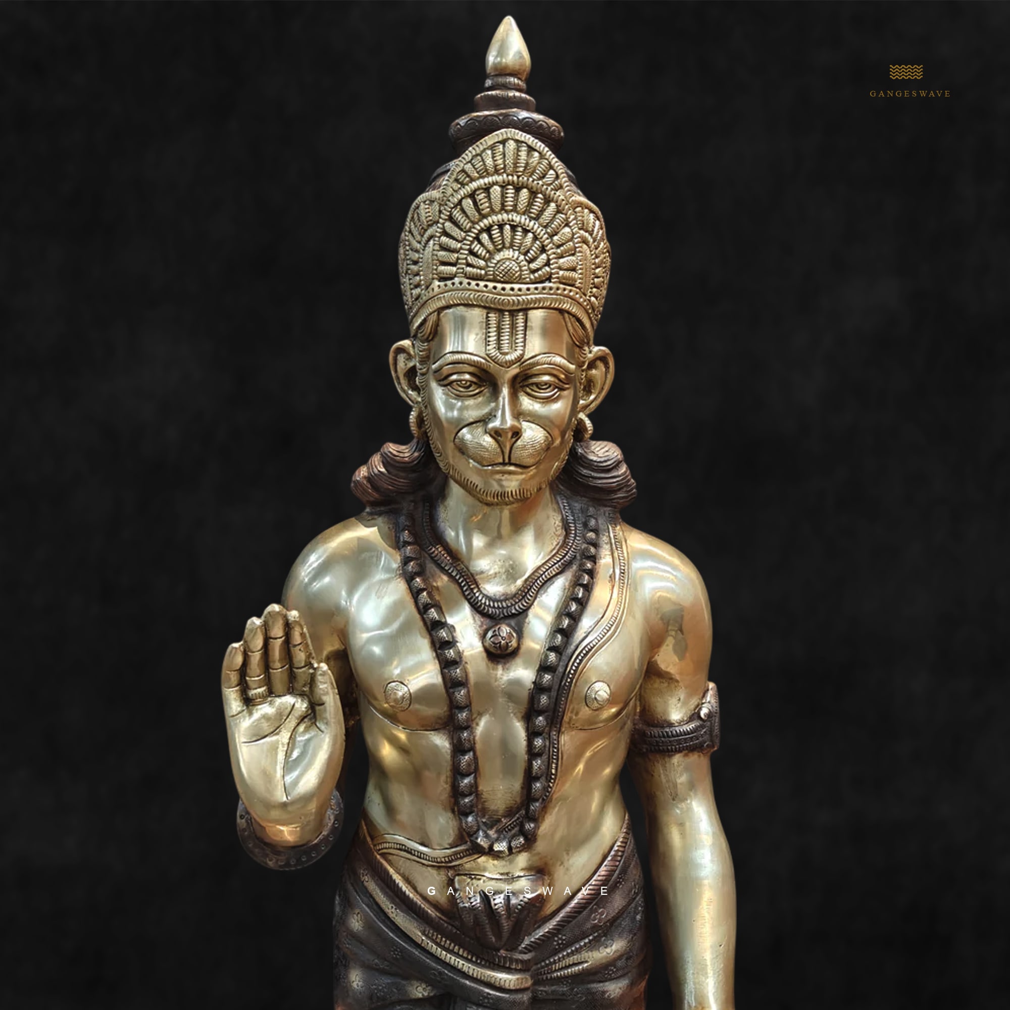 Standing Large Hanuman Murti - 37 inches - Image 2