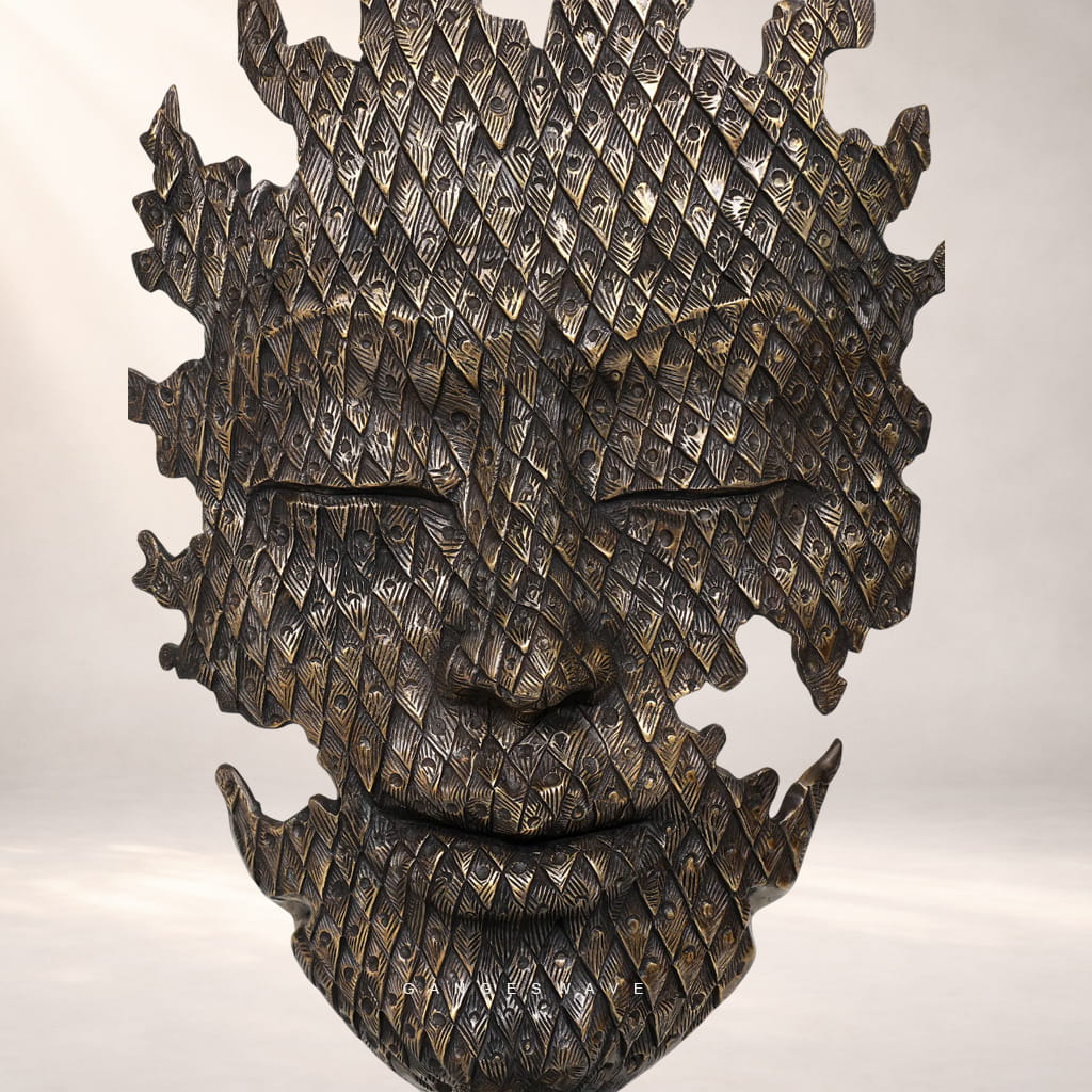 Buddha Abstract Artisanal Sculpture for Decor -56 inches - Image 5