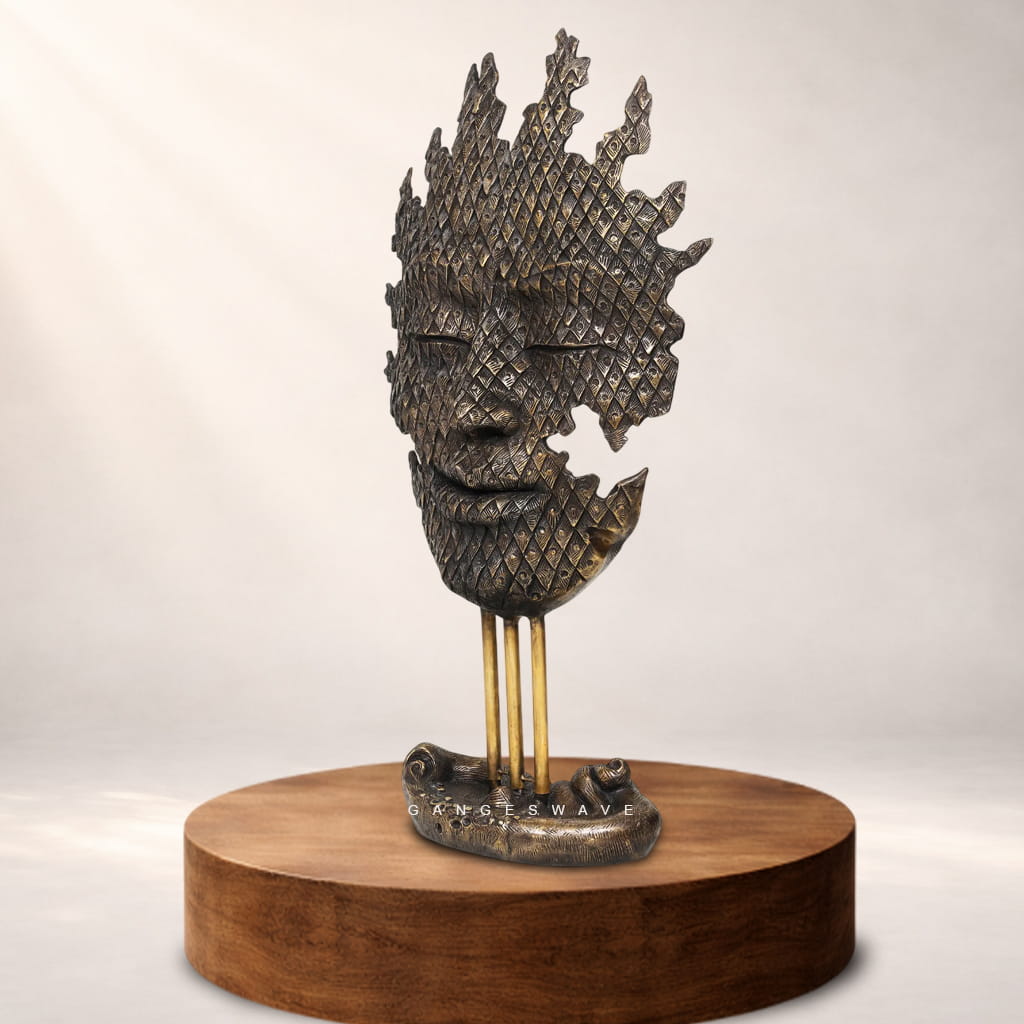 Buddha Abstract Artisanal Sculpture for Decor -56 inches - Image 2
