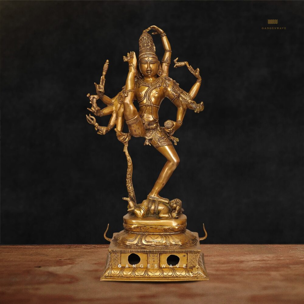 Urdhav Tandava Shiva Brass Statue