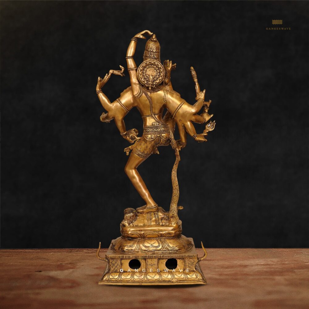 Urdhav Tandava Shiva Brass Statue
