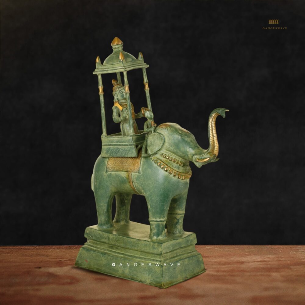 Vintage Finish Indra on Airabath Brass Decor