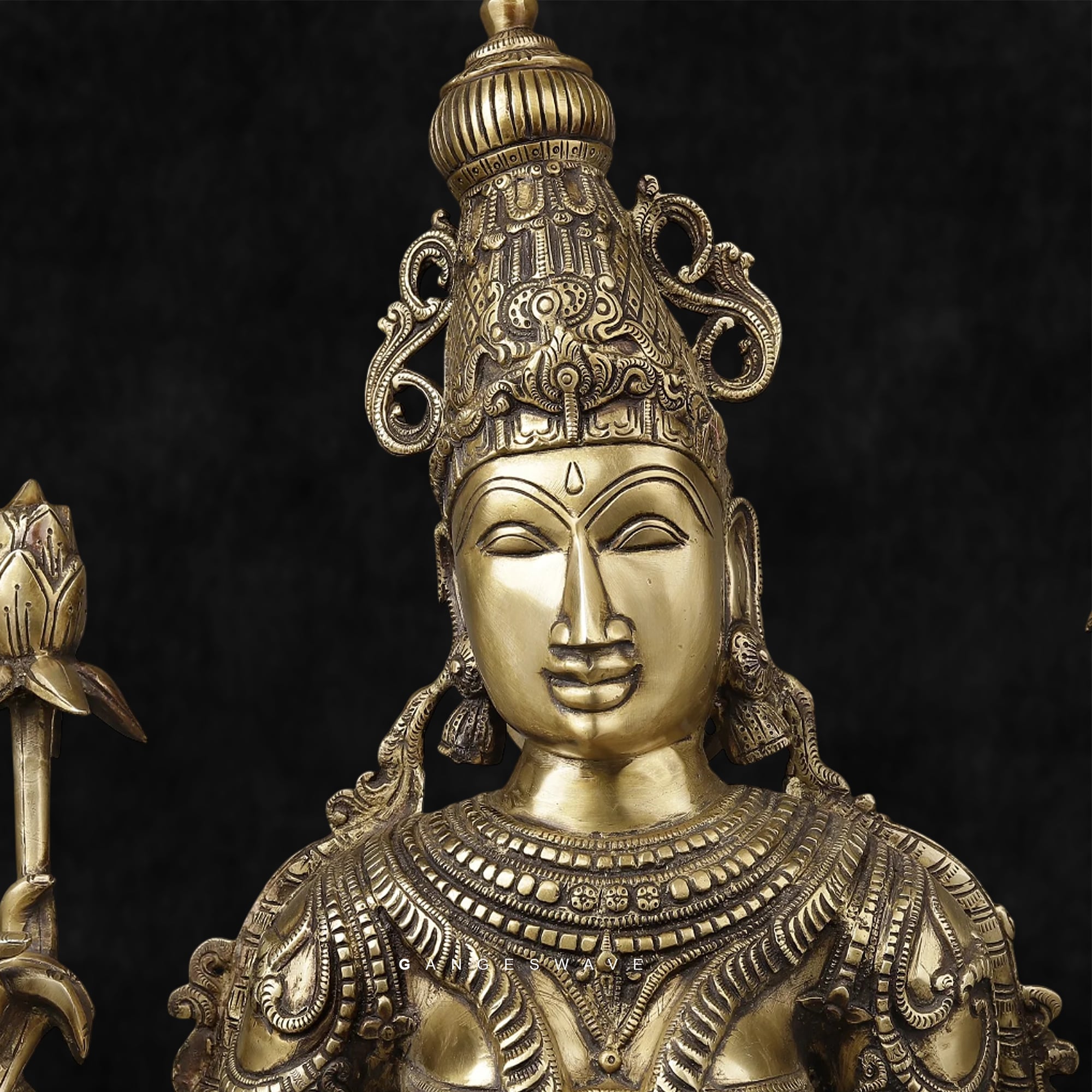 MaDhanLakshmi Superfine Brass Statue - 40 inches - Image 3