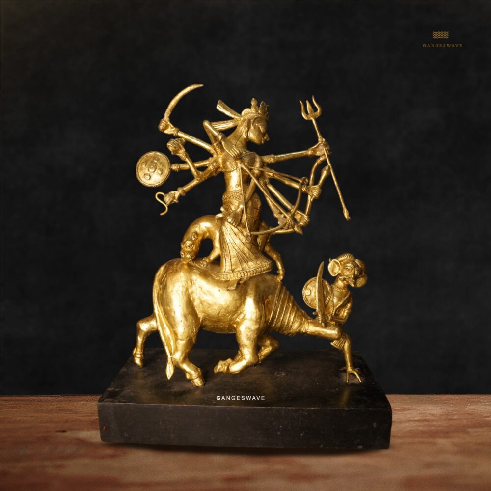 Mahishashur Mardini Artistic Brass Dokhra