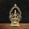 MaLakshmi Superfine Brass Murti with artistic frame