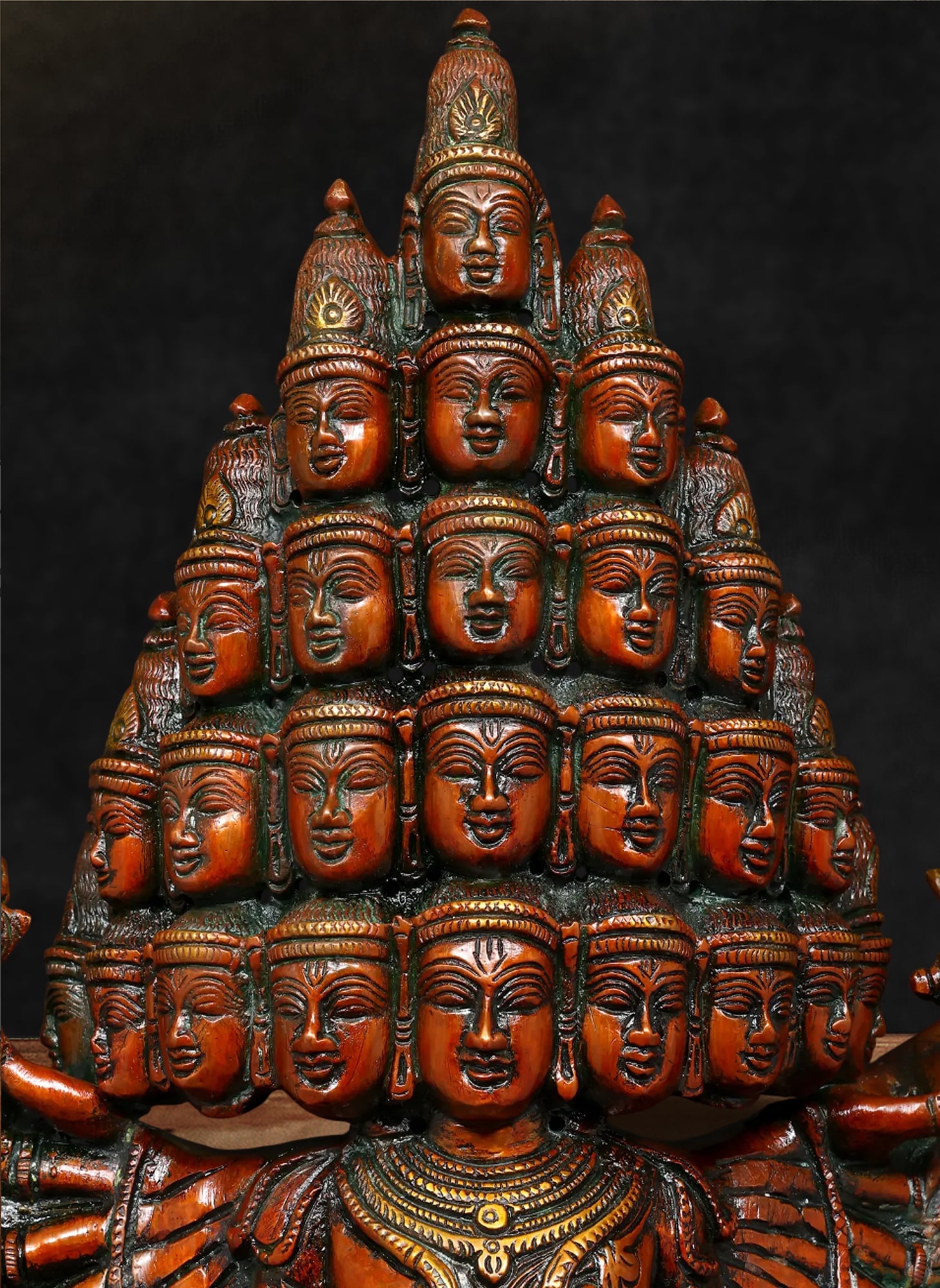 Brass Vishwarupa Sada Shiva Murti - 22 inches - Image 2