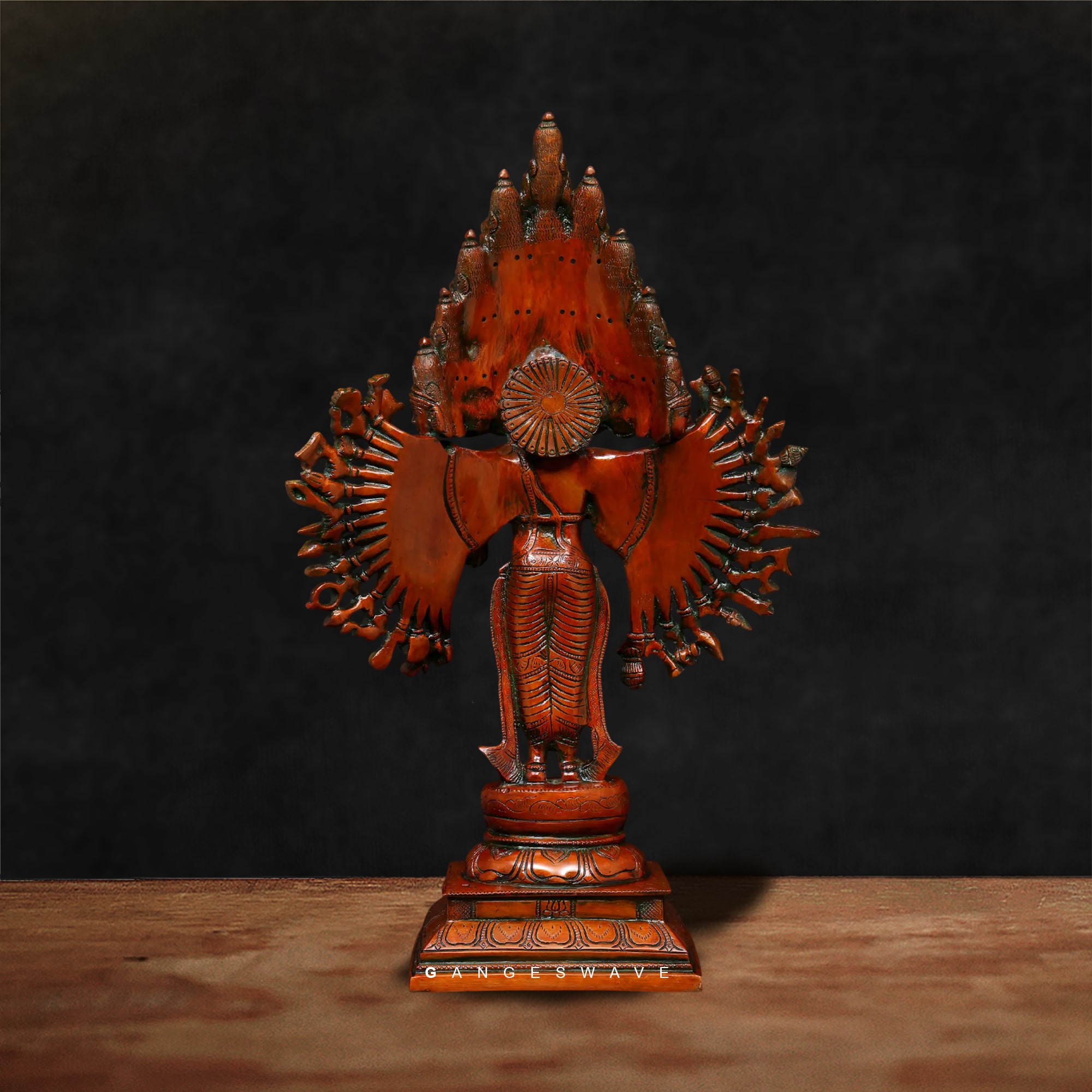 Brass Vishwarupa Sada Shiva Murti - 22 inches - Image 3