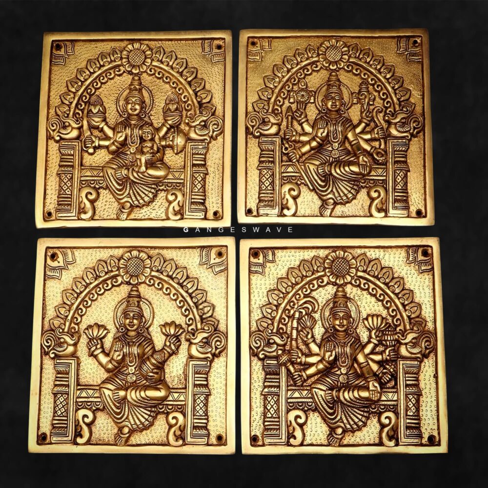Ashta Lakshmi Brass Wall Hanging Decor