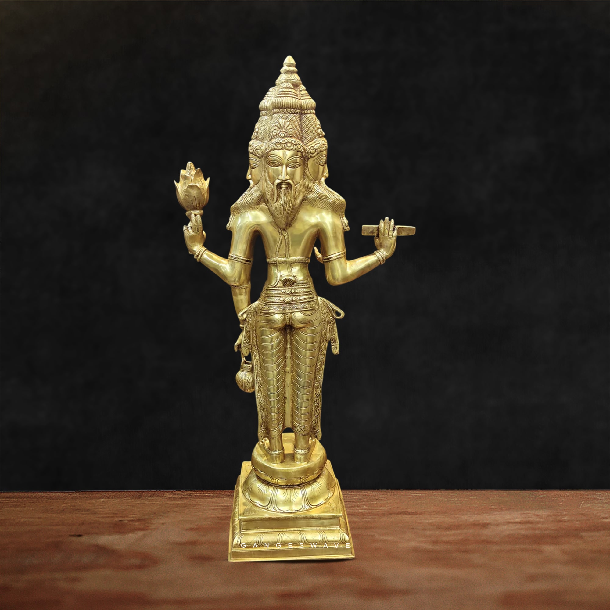 Brahma Superfine Brass Statue - 39 inches - Image 3