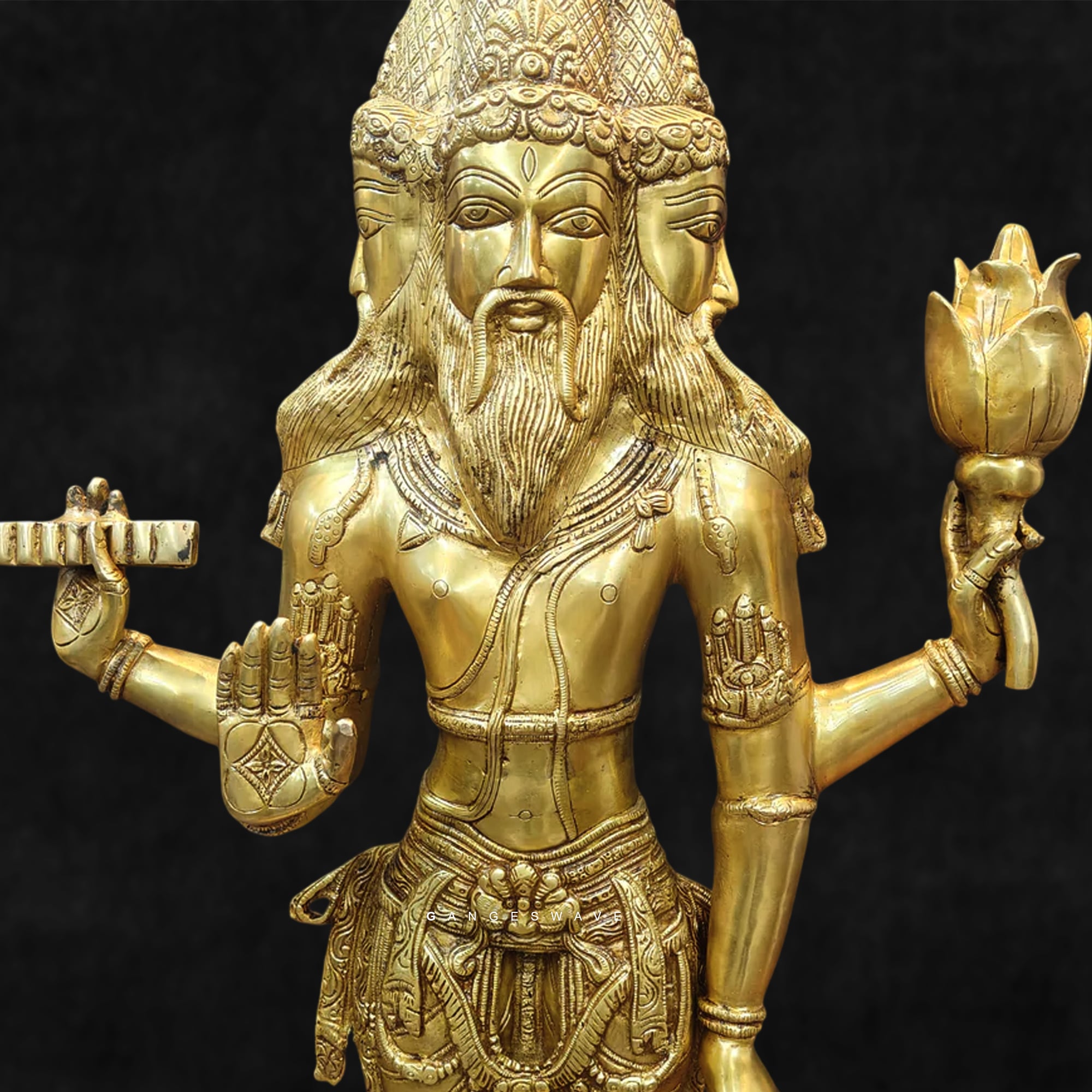 Brahma Superfine Brass Statue - 39 inches - Image 6