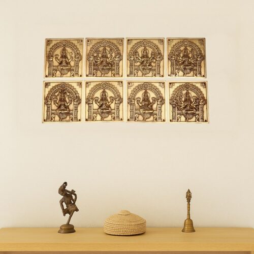 Ashta Lakshmi Brass Wall Hanging