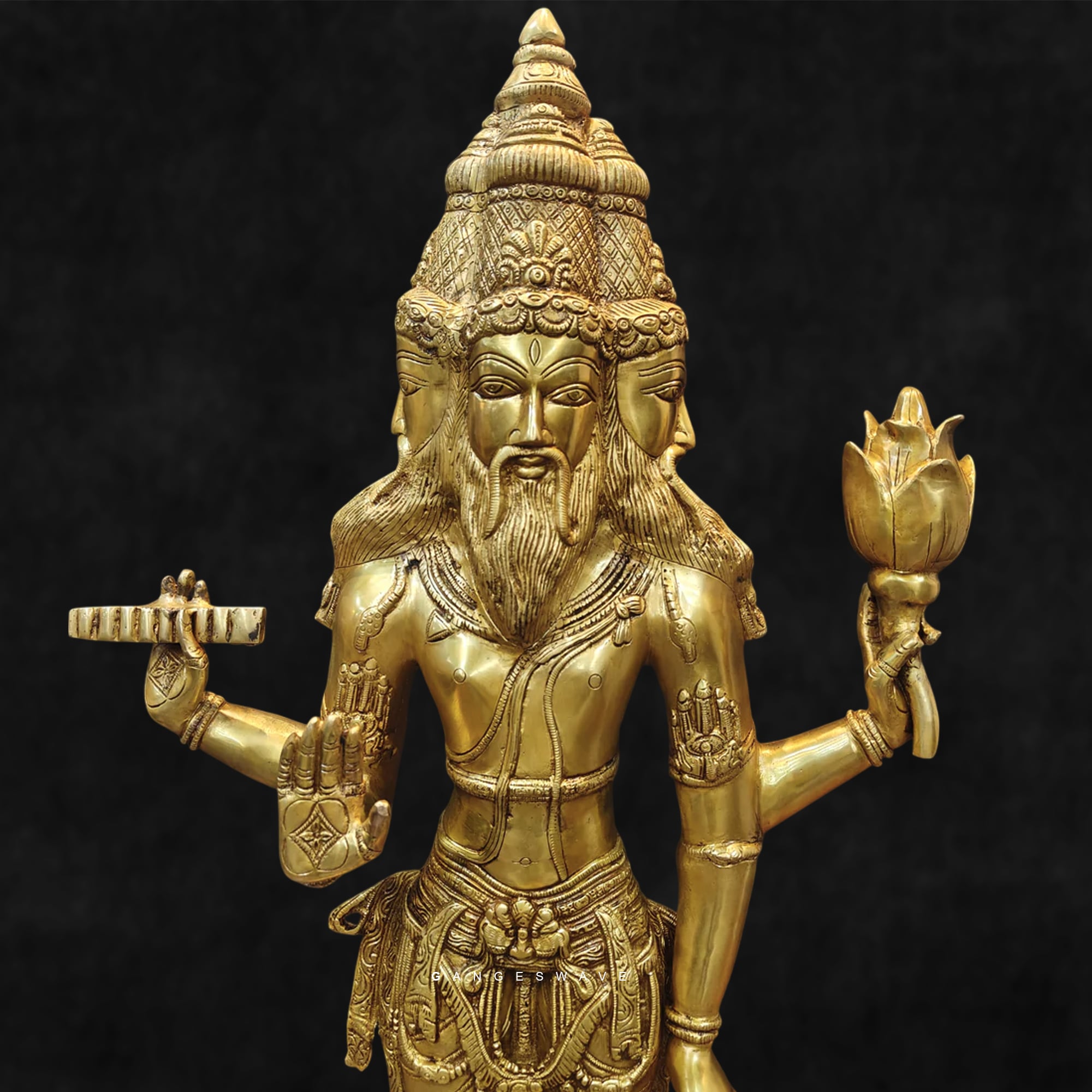 Brahma Superfine Brass Statue - 39 inches - Image 9