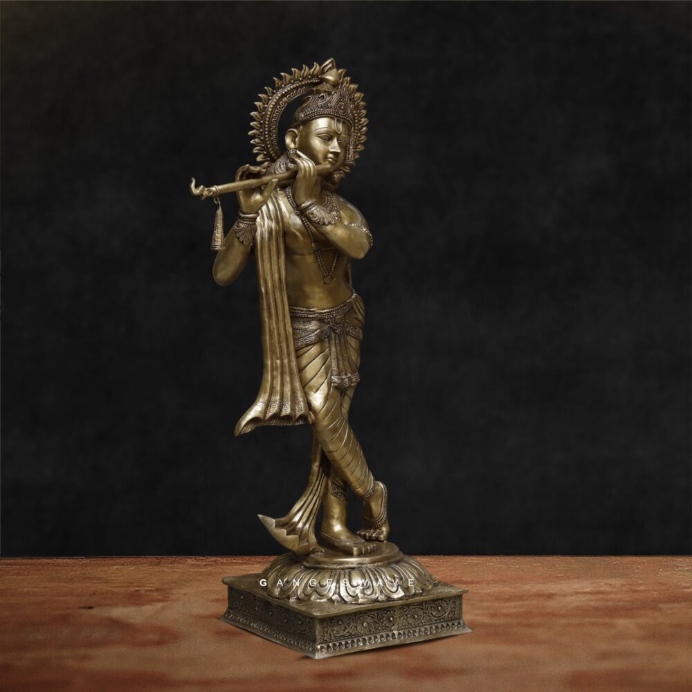 Large-Brass_Krishna-Statue