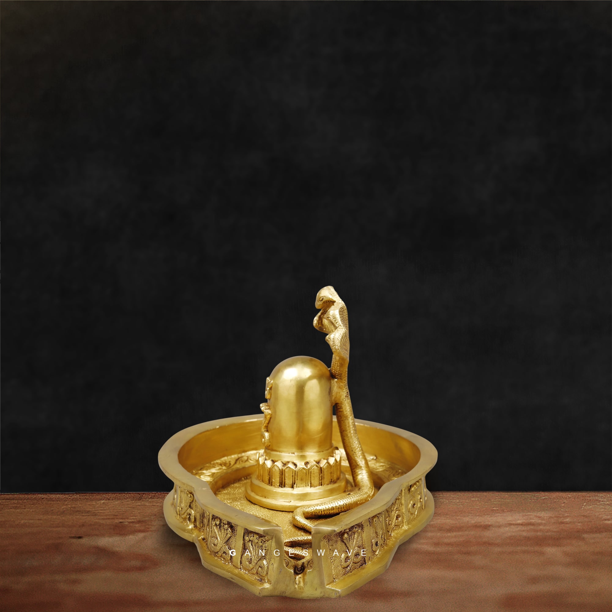 Brass Shivling Idol for Home Temple - 8 inches - Image 8