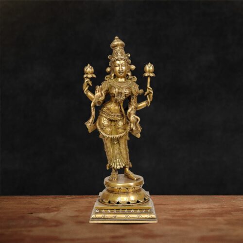 Padmavati MahaLakshmi Brass Statue - 18 inches