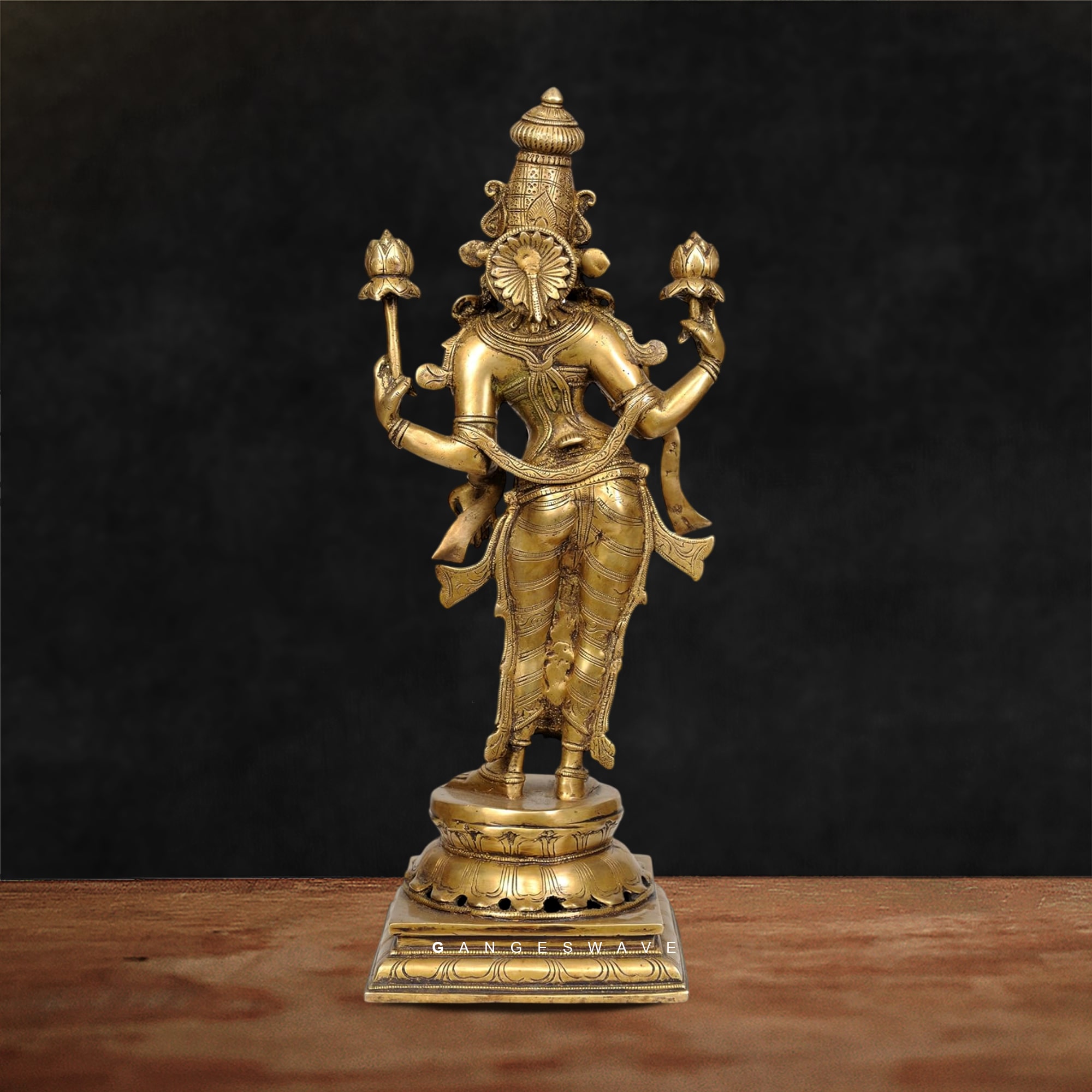 Padmavati MahaLakshmi Brass Statue - 18 inches - Image 2