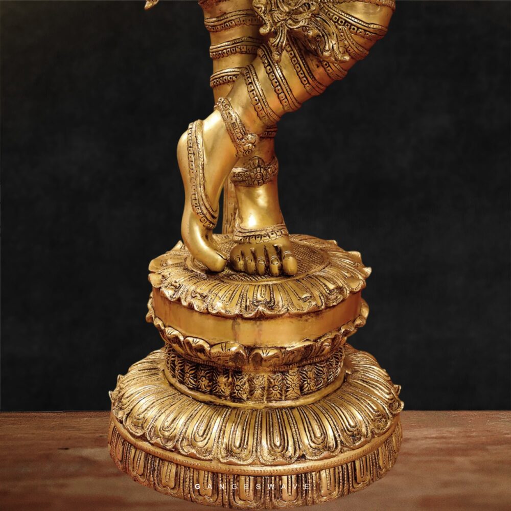 Golden-Krishna-Brass-Murti