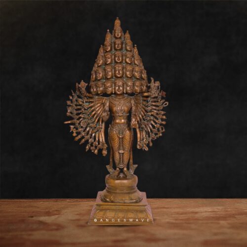 Vishwarupa Sada Shiva Murti Copper Finish - 22 inches