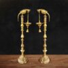 Parrot Superfine Brass Vilakku ( Lamp) - 4 feet