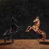 Galloping Horse Brass Decor - 11 inches