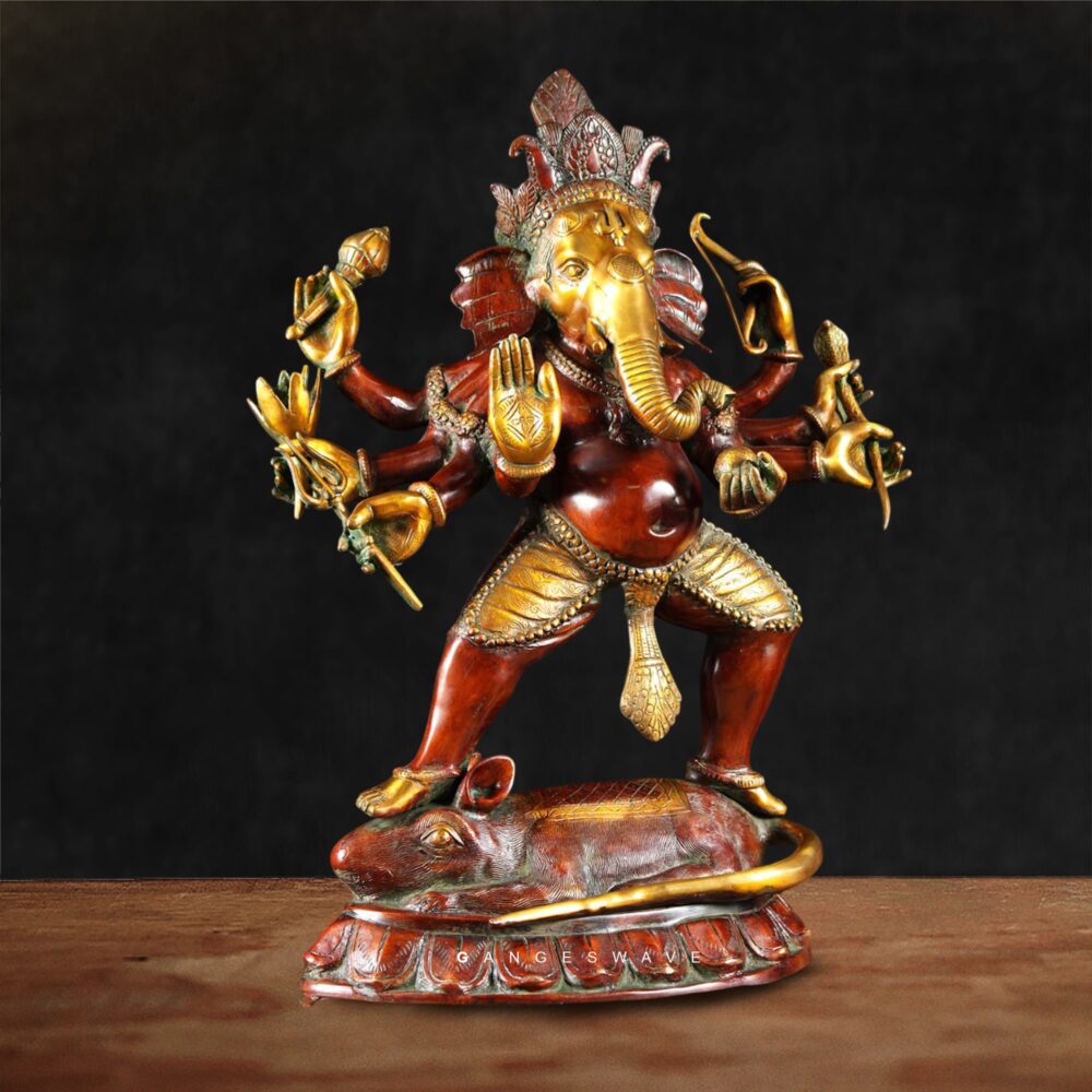 Nritya Ganesh Brass Statue