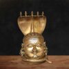 Shiva Mukhalingam Golden Brass Statue with Nagabharam- 9 inches