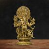Drishti Ganesha Brass Statue – Handcrafted Hindu God Idol for Home and Office Décor