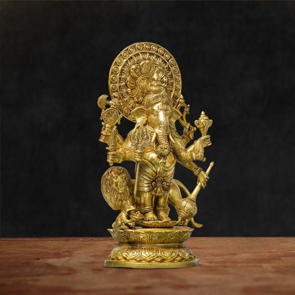 Premium Brass Ganesh Idol – Traditional Indian Craft for Pooja and Gifting