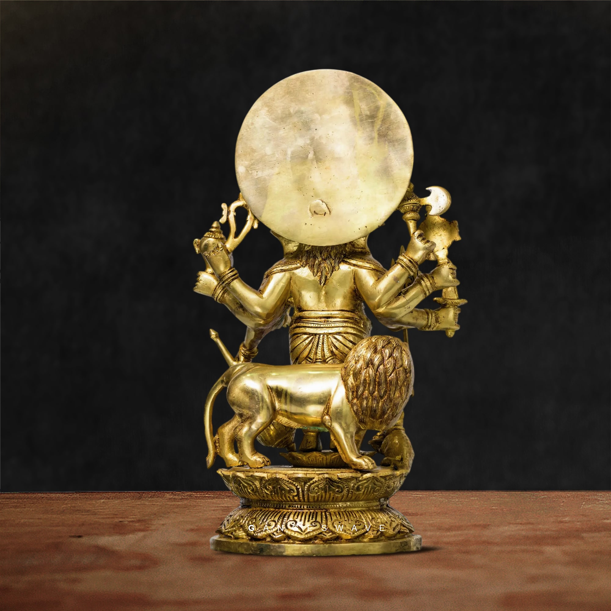 Divine Drishti Ganesha Brass Idol - 18 inches - Image 6