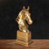 Brass Animal Sculpture – Horse Head Decorative Showpiece