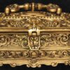 Royal vintage brass jewellery organizer with handle