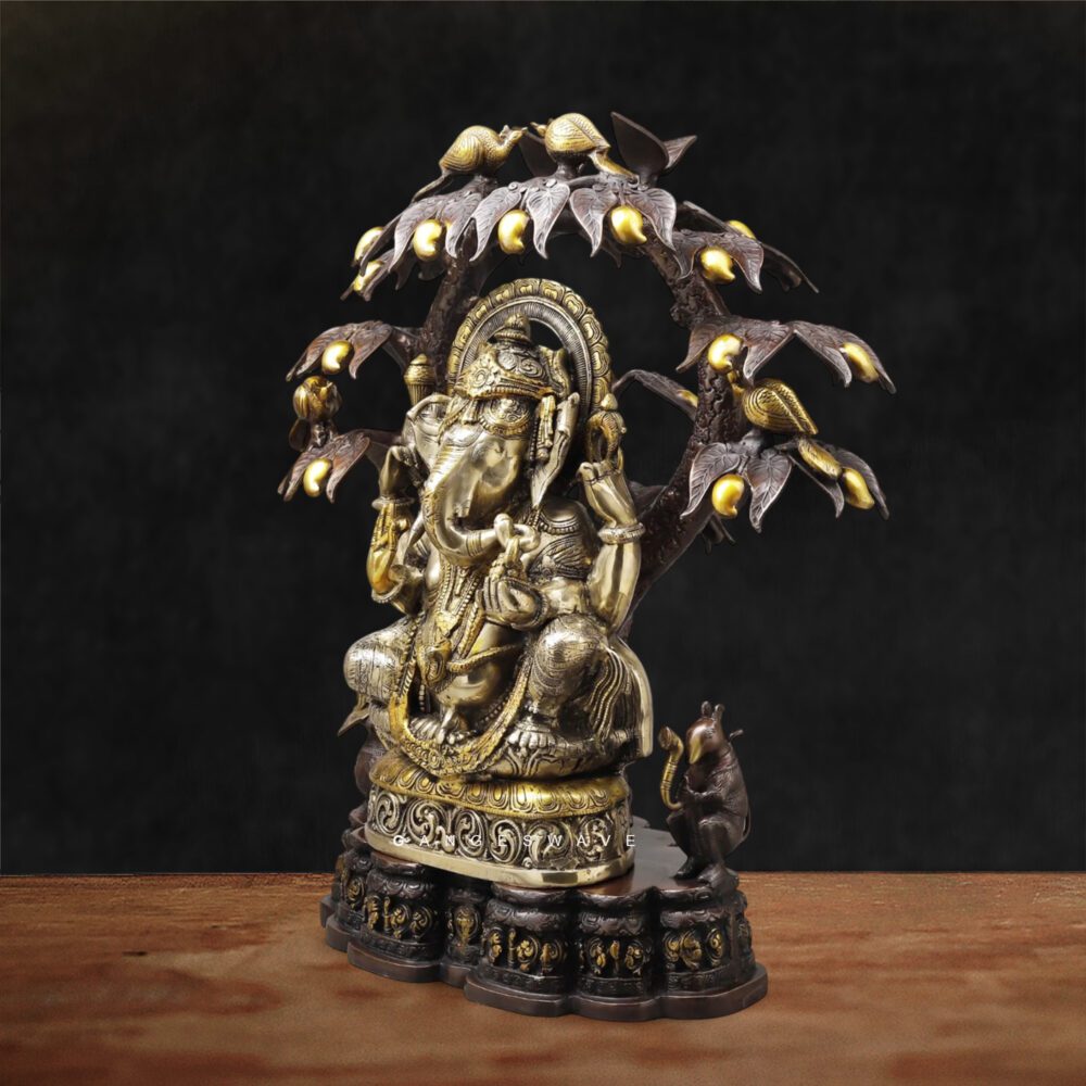 Divine Vighnaharta Lord Ganesha Statue for Pooja Room and Office
