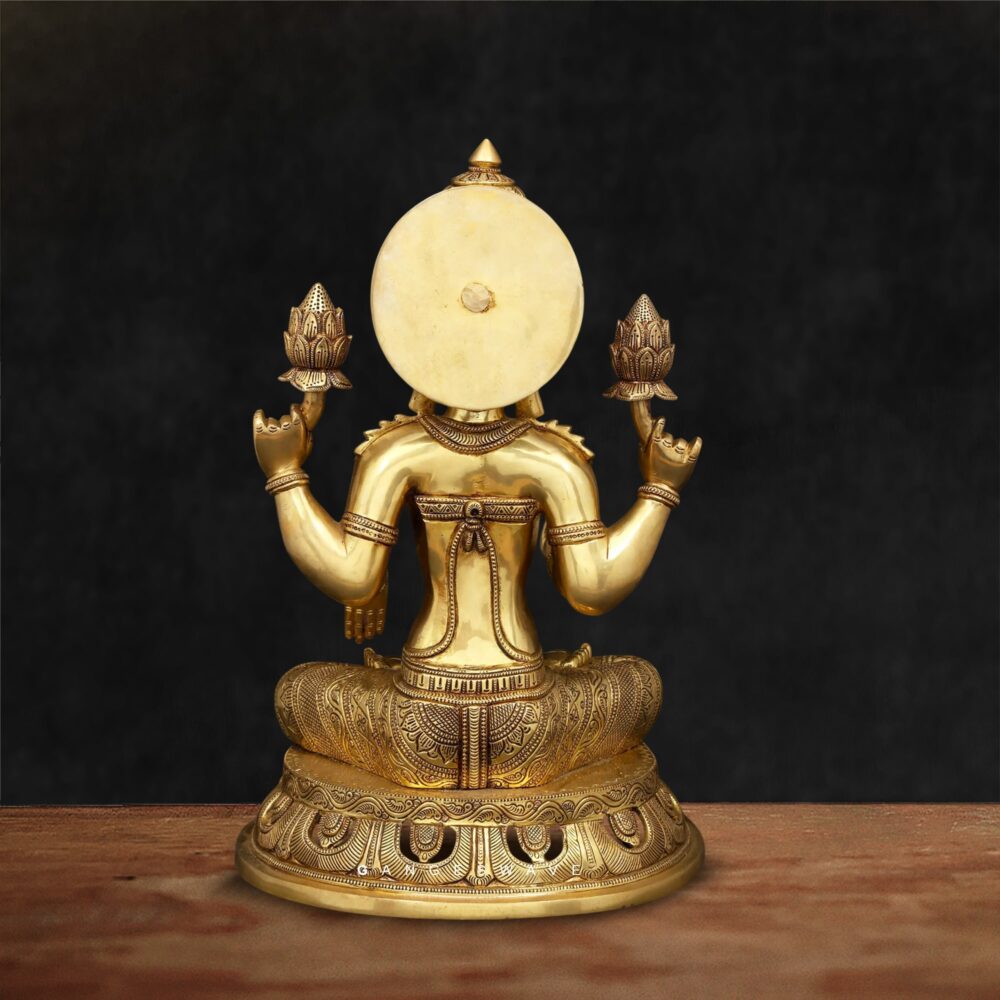 Divine Lakshmi Brass Idol for Diwali and Housewarming Gifts