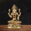 Handcrafted Brass Maa Lakshmi Idol for Home Temple