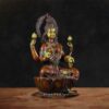 Big Mahalakshmi brass statue handcrafted Goddess Lakshmi idol