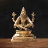 Narasimha Superfine Brass Statue in Yog Mudra-10.5 inches