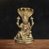 Narasimha and Lakshmi Superfine Golden Brass Idol- 23 inches