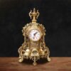 Victorian Brass Horse Head Table Clock