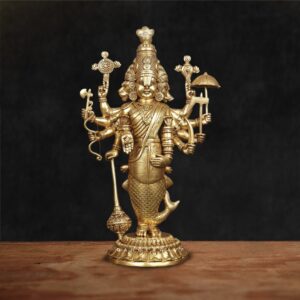 Exquisite Brass Vishnu Dashavatara Murti