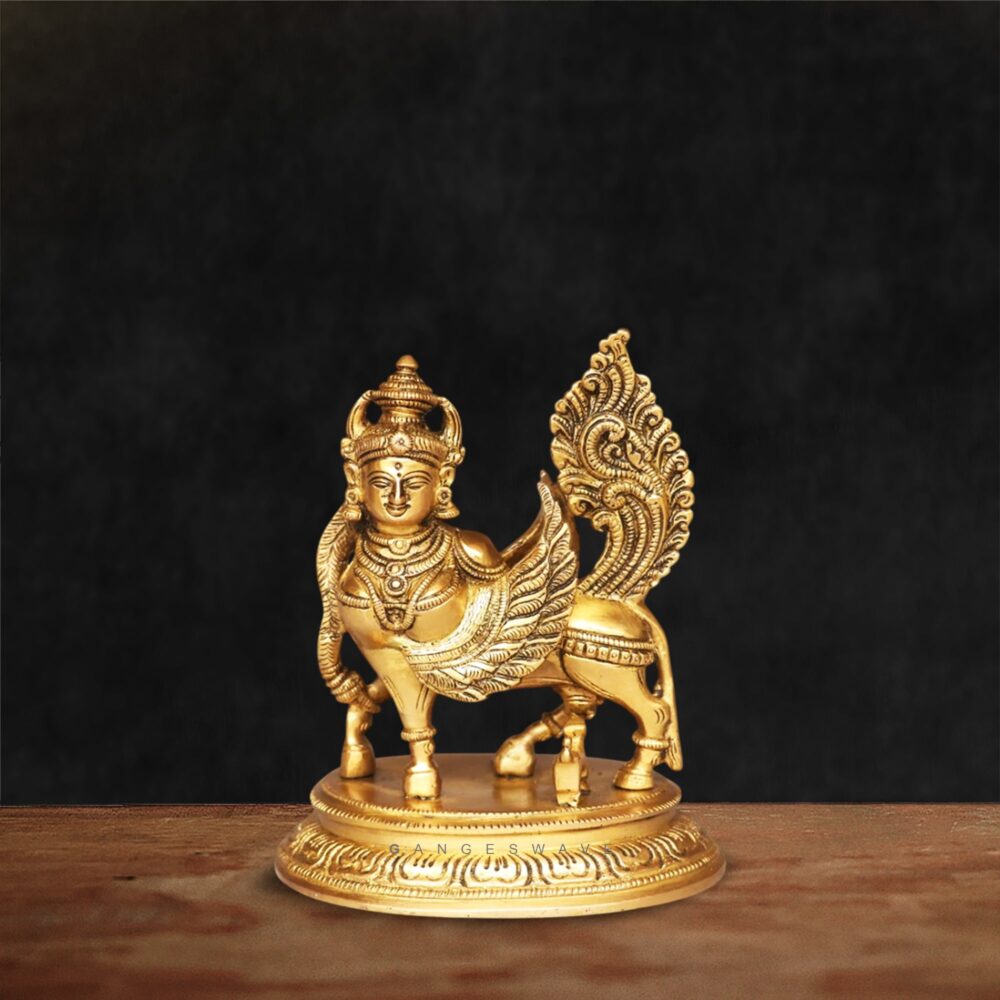Handcrafted Brass Kamadhenu Statue – Prosperity & Vastu Idol