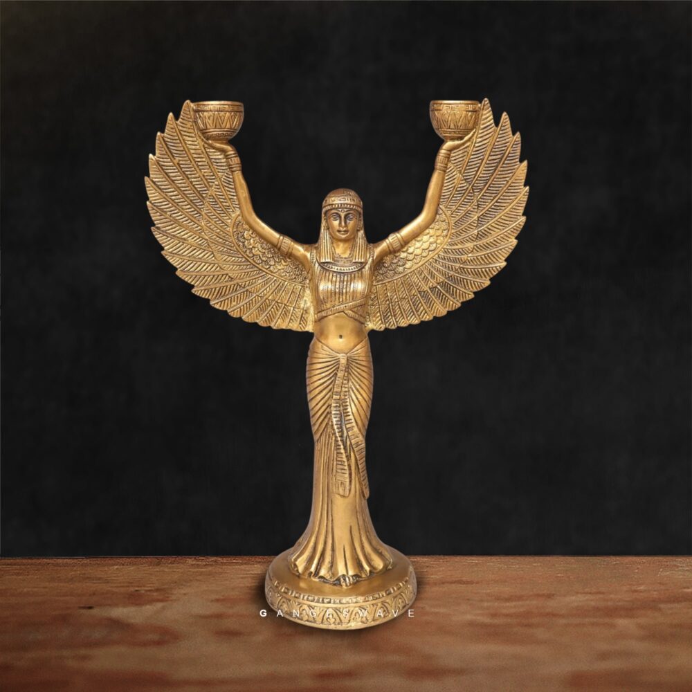 Victorian Brass Candle Stand | Artistic Brass Decor